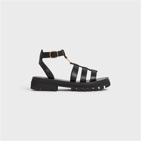 celine gladiator sandals black|women's gladiator sandals.